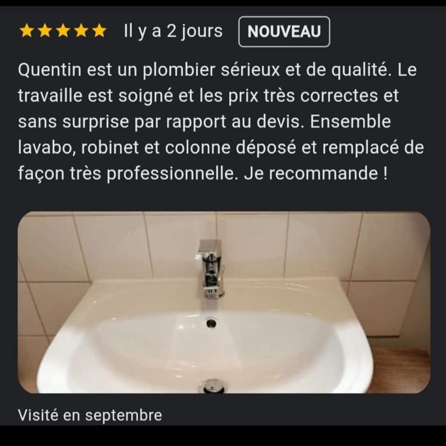 Intervention pour réparation de fuite d’eau à Paris – QGPlomberie Réparation de fuite d’eau à Paris par plombier professionnel QGPlomberie